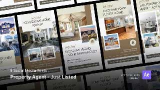 Social Media Reels-Property Agent-Just Listed After Effects Template