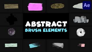 Abstract Brush Elements After Effects