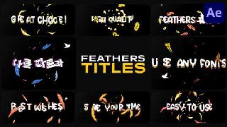 Feathers Titles for After Effects