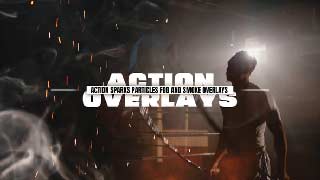 Action Sparks Particles Fog and Smoke Overlays