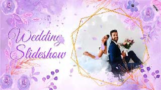 Wedding Watercolor Purple
