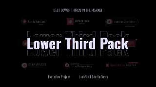 Professional Logo Lower Thirds Set