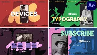 Smartphone Devices Typography for After Effects