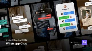Social Media Reels-Whats App Chat After Effects Project Files