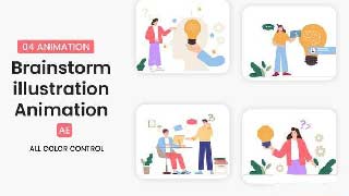 Brainstorm Illustration Scene