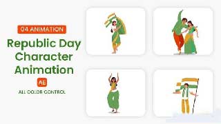 Republic Day Character Illustration