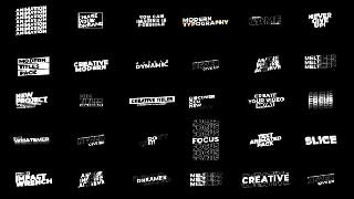 Glitch Titles Pack AE