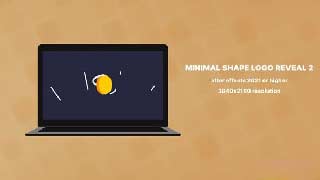 After Effects Minimal Shape Logo Reveal 2